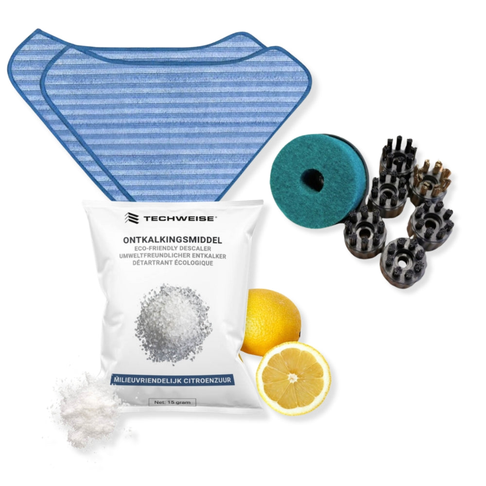 Accessories bundle TS1: additional brushes, descaler & mop cloths