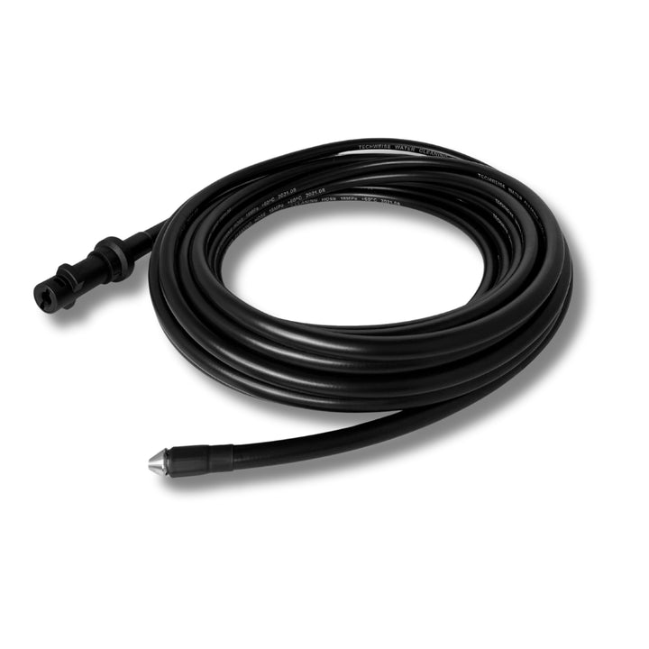 Viemäriletku 15V, jossa on eteenpäin suuntautuva suihkusuihku