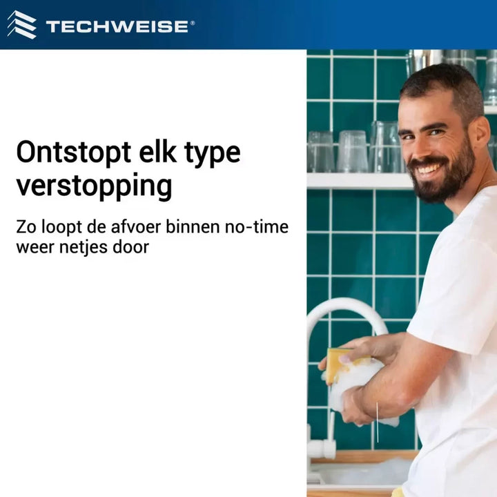 Viemäriletku 15V, jossa on eteenpäin suuntautuva suihkusuihku